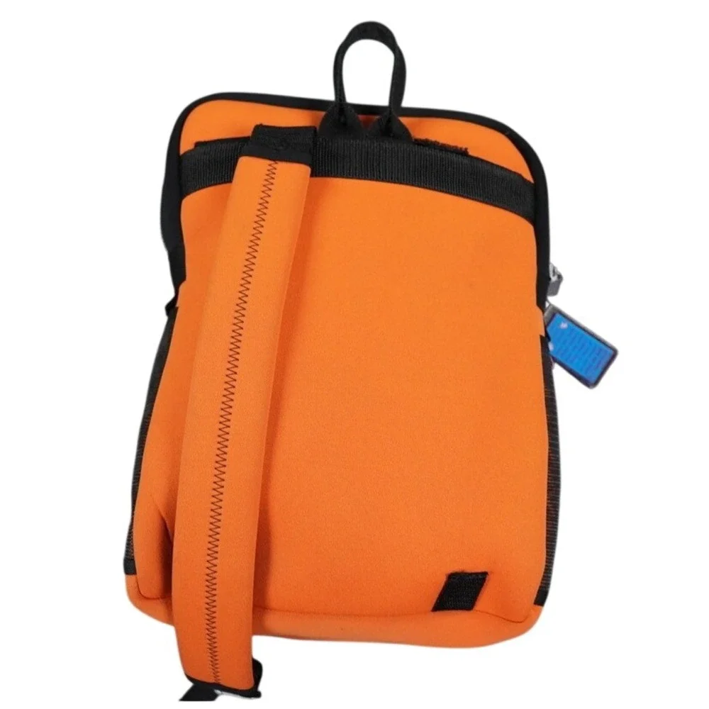 Ladybug Backpack Sling Bag Unisex Orange Daisy Flower Neoprene Mesh Pockets